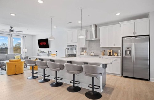 Wake Forest Condo | New Luxury Condo w/Rooftop Terrace, EV Charger, Walk to Downtown Wake Forest!