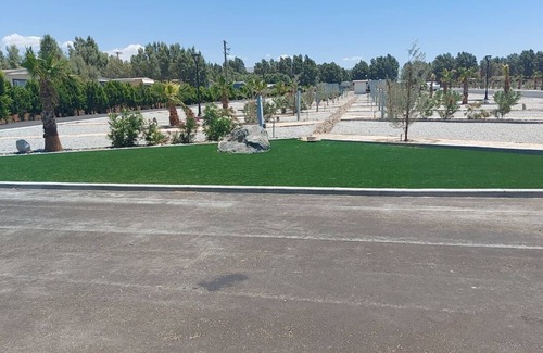 Desert Hot Springs RV Rental | New Modern RV Resort with Mountain Views Site 61