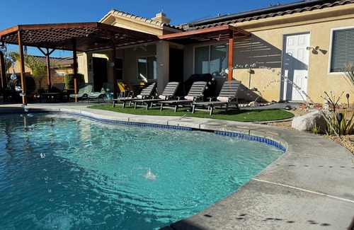 Desert Hot Springs House | New Pool! Desert Hideaway with Hot Tub + Mtn View