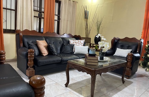 Balibago House | New Pool terrace with Fish pond. Outdoor movie entertainment for enjoyment.