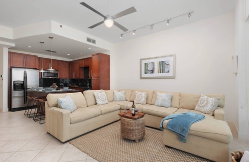 South Padre Island Condo | NEW! Prestigious Luxury * Beach & Bay Patios * XL Size