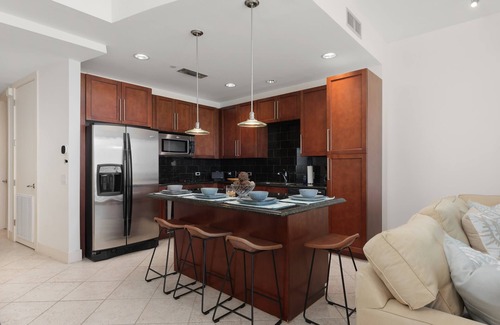South Padre Island Condo | NEW! Prestigious Luxury * Beach & Bay Patios * XL Size
