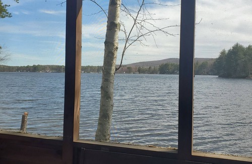 Newfield Ski Chalet | New Rental on Private Beautiful Silver Lake in Newfield Maine.