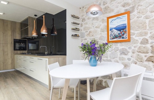 Tucepi House | NEW! Stone house with pool, beautiful sea-view terrace with two bedrooms