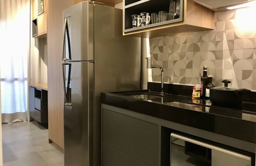 Brooklin Novo Apartment | NEW STUDIO BROOKLIN Wi-Fi 250, NEXT SUBWAY, SHOPPING, BERRINI, CHUCRI ZAIDAN