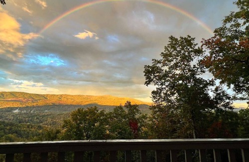 Traphill Cabin | New! Stunning Mtn Views/Hike/Wine/Golf/Fireside 3BD/2BA