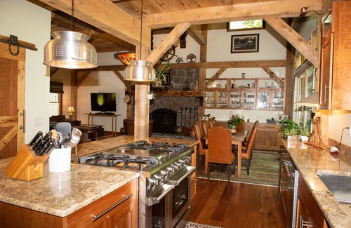 Middle Grove House | New timber frame home with open floor plan on 2.5 acres just 6 mi. from Saratoga