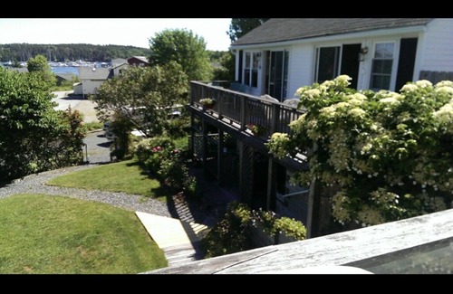 Southwest Harbor Apartment | New, top deck couples retreat overlooking Southwest harbor!
