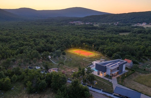 Sinj Villa | NEW! Villa Nella Foresta with private 66sqm heated pool, Whirlpool, Tennis court, Gym, Billiards, 4 en-suite bedrooms
