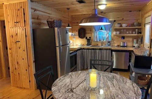 Pleasure Point Cottage | New! Water front lake cabin: totally updated with a private mountain lodge vibe!