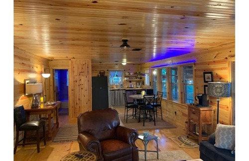 Pleasure Point Cottage | New! Water front lake cabin: totally updated with a private mountain lodge vibe!