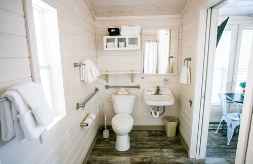 Steele Creek Cabin | New Waterfront Cabin On The Large Sundeck 1 Bedroom Cabin by Redawning