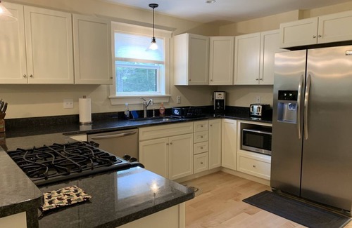 Mount Desert House | Newly built and fresh vacation home tucked in the woods of Mount Desert.