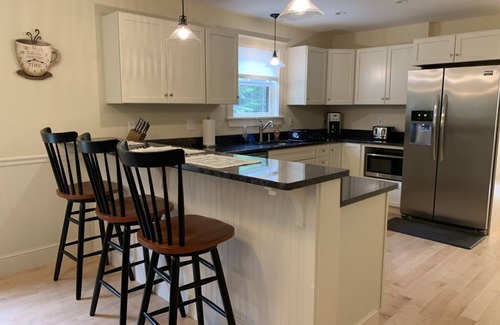 Mount Desert House | Newly built and fresh vacation home tucked in the woods of Mount Desert.