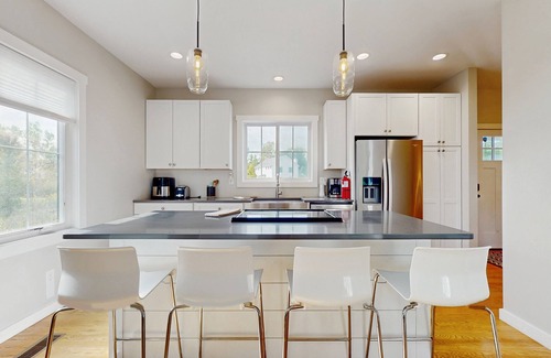 Sawyer House | Newly-built home on a grassy lot with washer/dryer & screened deck