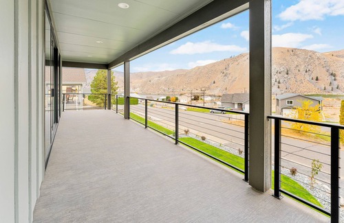 Orondo House | Newly built home with mountain & lake view, great deck, pool, marina & clubhouse