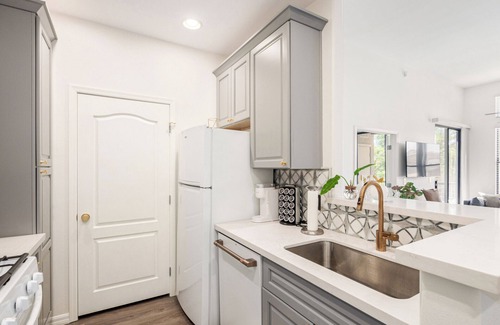 Desert View Village Condo | NEWLY remodeled and designer condo overlooking pool in prime Scottsdale location