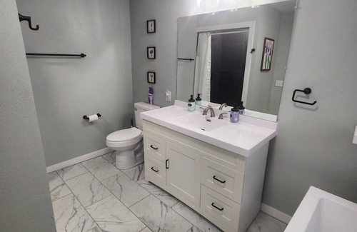 Belle Fourche House | Newly remodeled downstairs getaway located in the Center of the Nation!