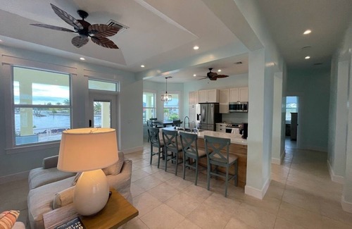 Treasure Cay House | Newly Remodeled Home with Pool on the Harbor with a Beach view an a 22x40 dock.