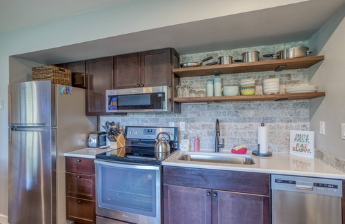 Century West Condo | Newly Renovated, 2 Bedroom Corner Condo with Access to Pool, Bikes