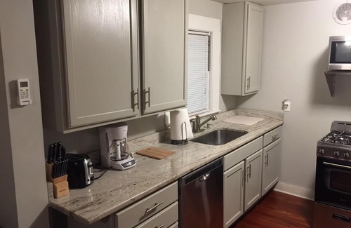 Mobile Condo | Newly Renovated Lower Level Midtown Apartment Long Term Discounts!