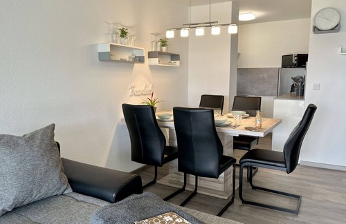 Loffingen Apartment | Nice apartment for 4 guests with pool, WIFI, TV, balcony and panoramic view