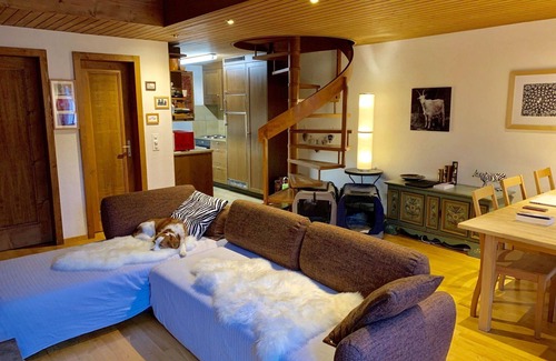 Saanen Apartment | Nice apartment for 6 people with WIFI, TV, balcony and pets allowed