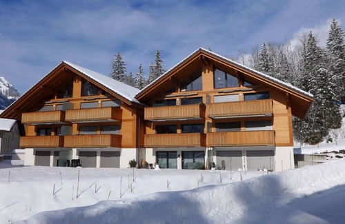 Blausee Apartment | Nice apartment for 6 people with WIFI, TV, balcony, pets allowed, panoramic view and parking