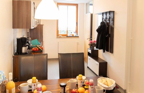 Lubmin Apartment | Nice apartment for 4 people with WIFI, TV, terrace, pets allowed and parking