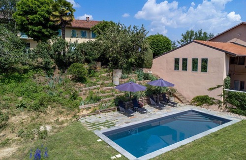 Cortazzone House | Nice apartment in villa with private pool, TV, terrace, pets allowed and panoramic view