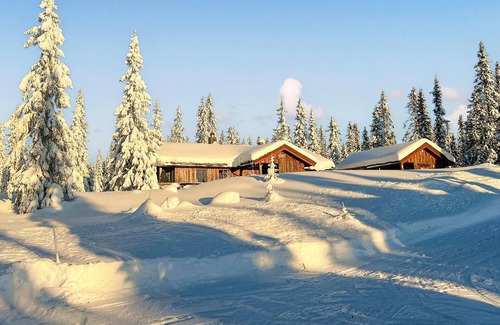 Sjusjoen House | Nice home in Sjusjøen with sauna