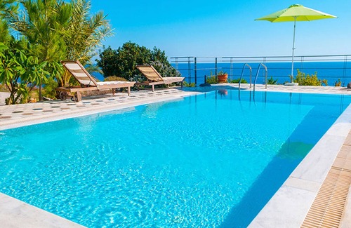 Achlia Villa | Nice villa, superb sea view, beach within walking distance, quiet place.
