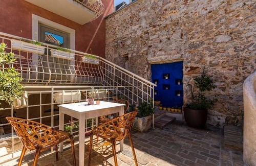 City Center Apartment | Nicely and romantic decorated Belle epoque suite with terrace, Wifi, sauna and bikes .