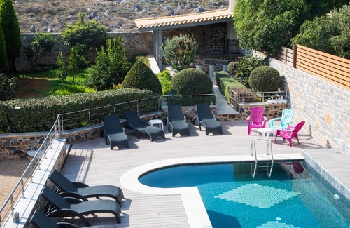 Vathianos Kampos Villa | Nina Villa bar and private pool