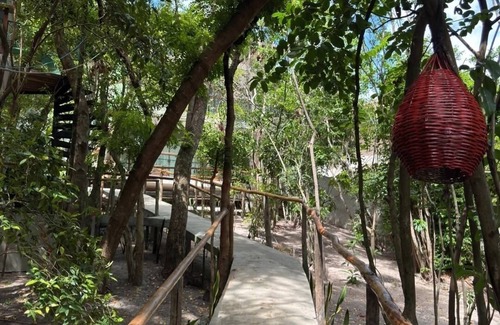 Pipa Apartment | Ninhos da Pipa Flat 02 Refuge with modern architecture immersed in the Atlantic Forest