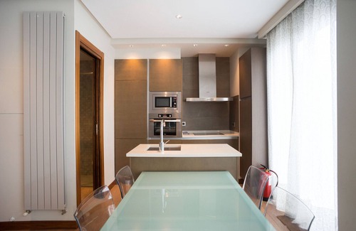 San Sebastian Centro Apartment | NIZA LA CONCHA, terrace with beach views