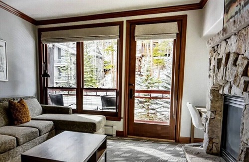 Peak 9 Cabin | NO EXTRA FEES! 2br Sleeps 6 Ski In/Out on Peak 9- hot tubs, shuttle, spa, etc!