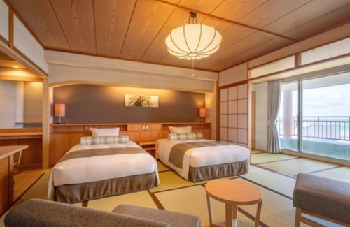 Ajigasawa Hotel | Nonsmoking Oceanfacing Japanesestyle room Premium twin bed | Buffet plan Allinclusive/Nishitsugarugun Aomori