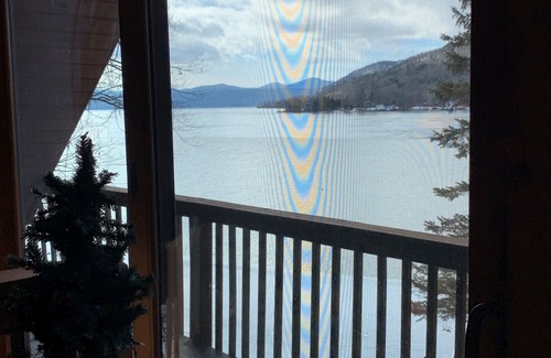 Ticonderoga House | Northern Lake George .Beautiful Log Home With Direct Water Front