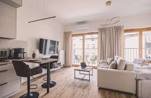 Bydgoszcz Apartment | Nowy Port Studio – Steps from Mill Island