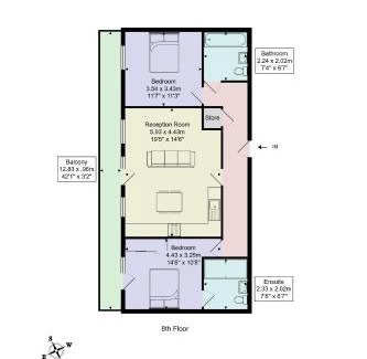 Dartford Apartment | Oasis 2 Bed 2 bathroom Dartford Flat London Mins from Bluewater and Station with 500mb Wifi