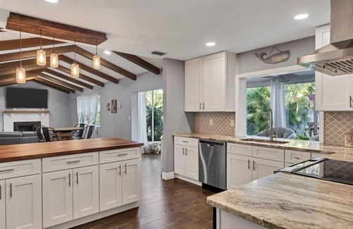 Harbor Hills House | Oasis backyard Pool with hot tub close to the beach and IMG