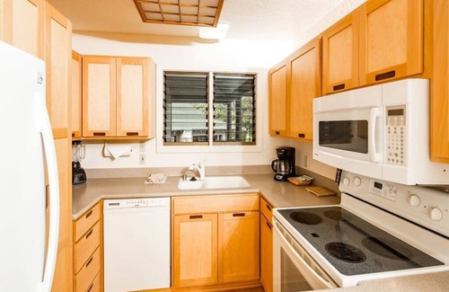 Lihue Condo | Ocean Edge Bliss w/Island Decor, Kitchen Ease, Lanai, Flat Screen, WiFi–Kaha Lani 327