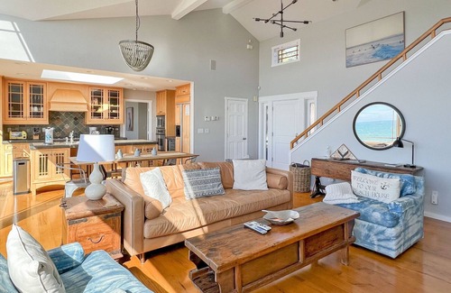 Bodega Bay House | Ocean Fall - Ocean front, private courtyard, deck with hot tub, amazing views
