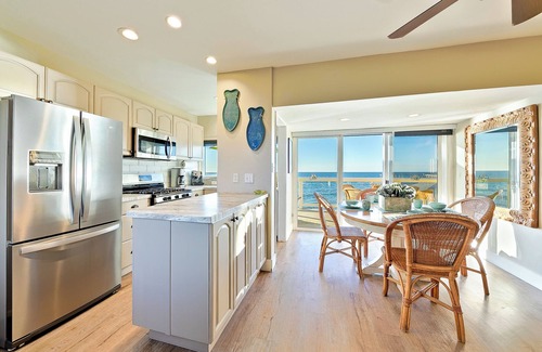 Ocean Beach Condo | OCEAN FRONT 2BD with Large Private Patio, Outdoor Dining, Parking, Views & Sunshine!