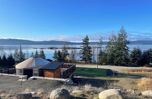 Powell River Cottage | Ocean front luxury yurt on beautiful landscaped property