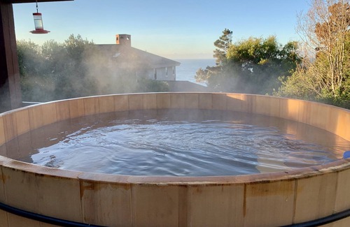 Gualala House | Ocean & River View EVC Hot & Cold Tubs Outdoor Shower Walk to Town Dog Friendly