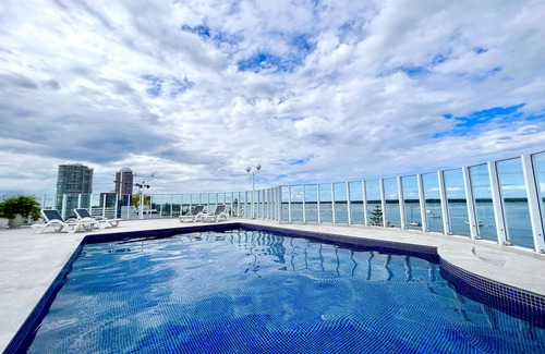 Biggera Waters Apartment | Ocean View 2BR Apartment w/hot tub. Heated pool, Games room, Gym