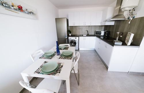 Gran Tarajal Apartment | Ocean View apartments. Beachfront Ocean view terrace. Wifi. Parking
