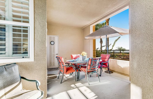Carlsbad Condo | Ocean-view condo with balcony, fireplace, pool & hot tub - snowbird-friendly